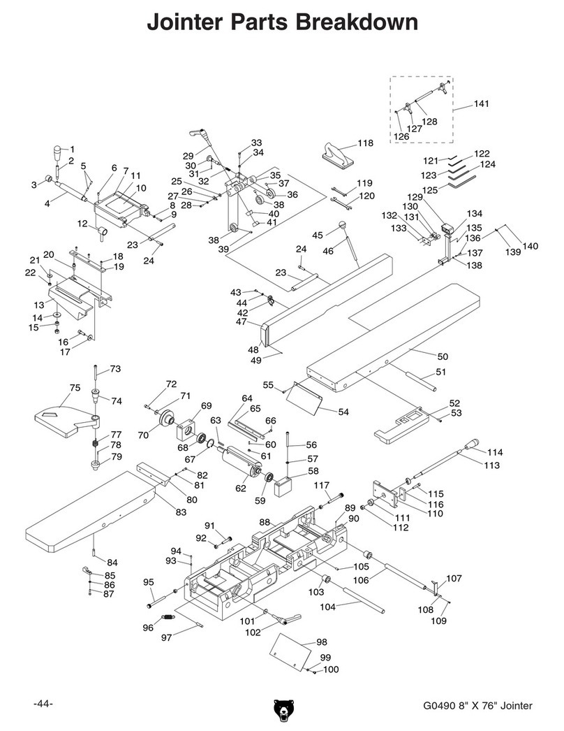 Grizzly G0490 Parts Breakdown
