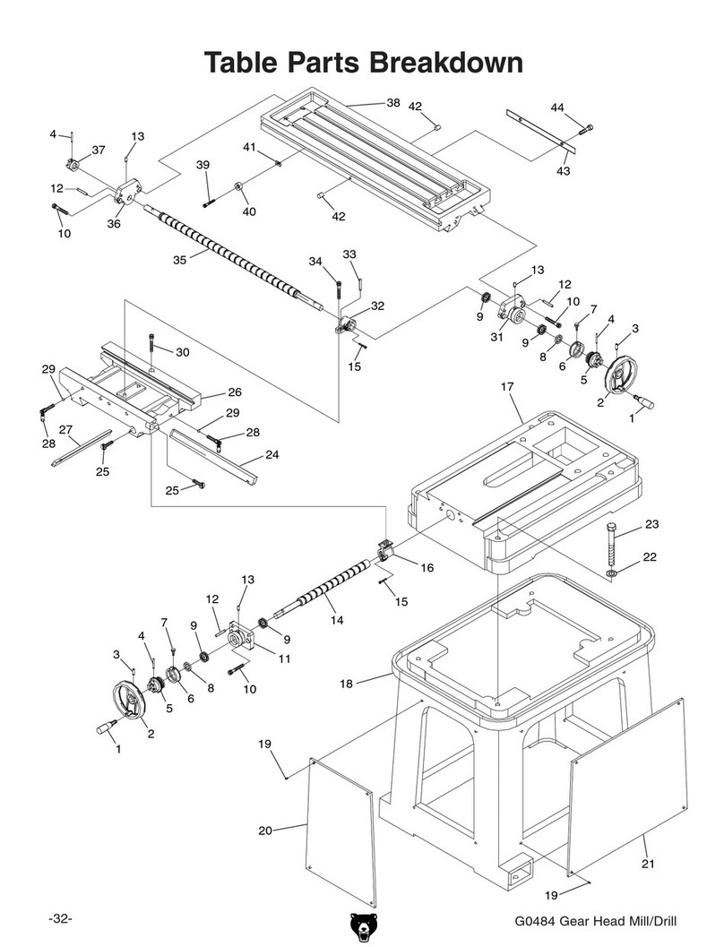 Grizzly G0484 parts manual