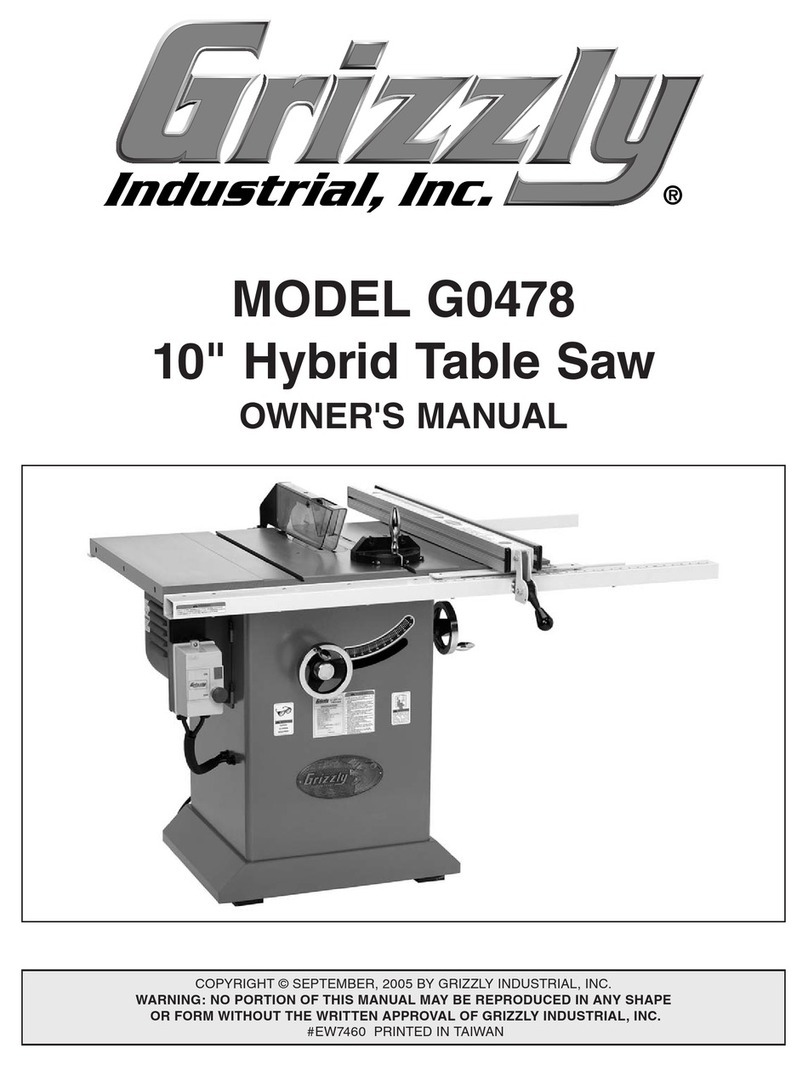 Grizzly G0478 owner's manual