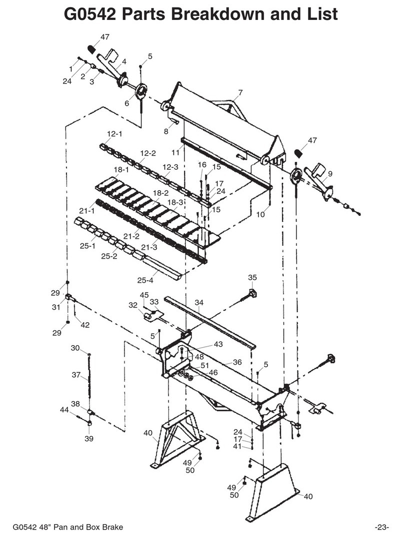 Grizzly G0542 Quick start guide