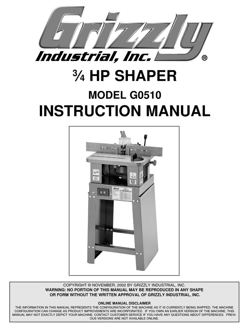 Grizzly G0510 User manual Grizzly G0510 User manual