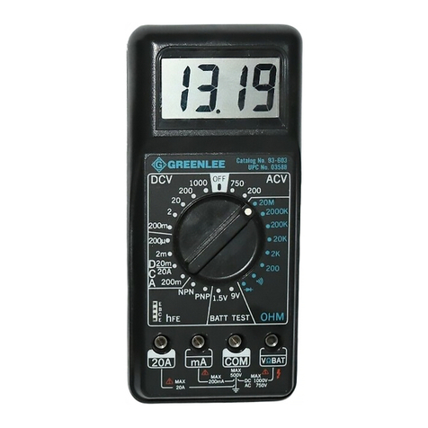 Greenlee 93-603 User guide