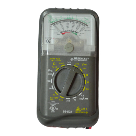 Greenlee 93-502 instruction manual