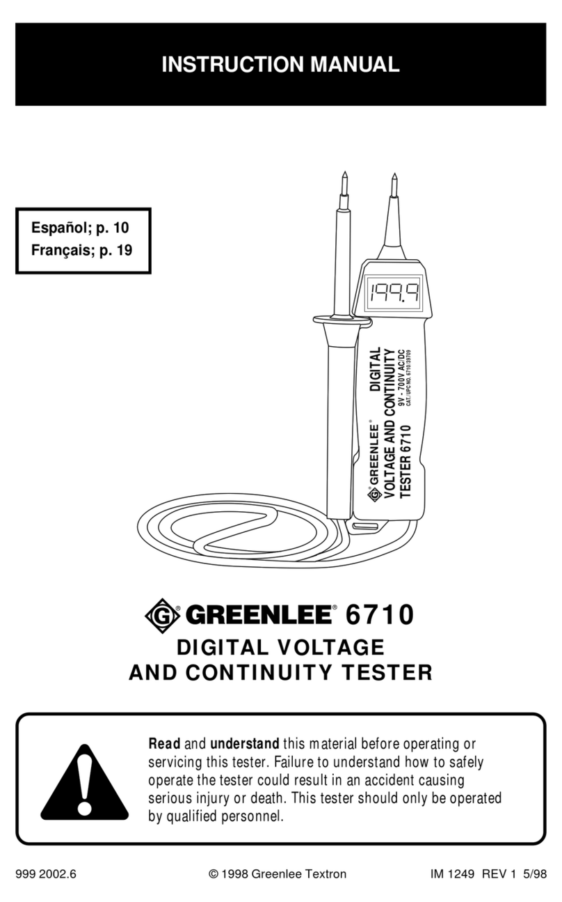 Greenlee 6710 User manual