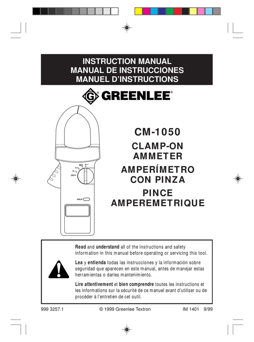 Greenlee CM-1050 instruction manual