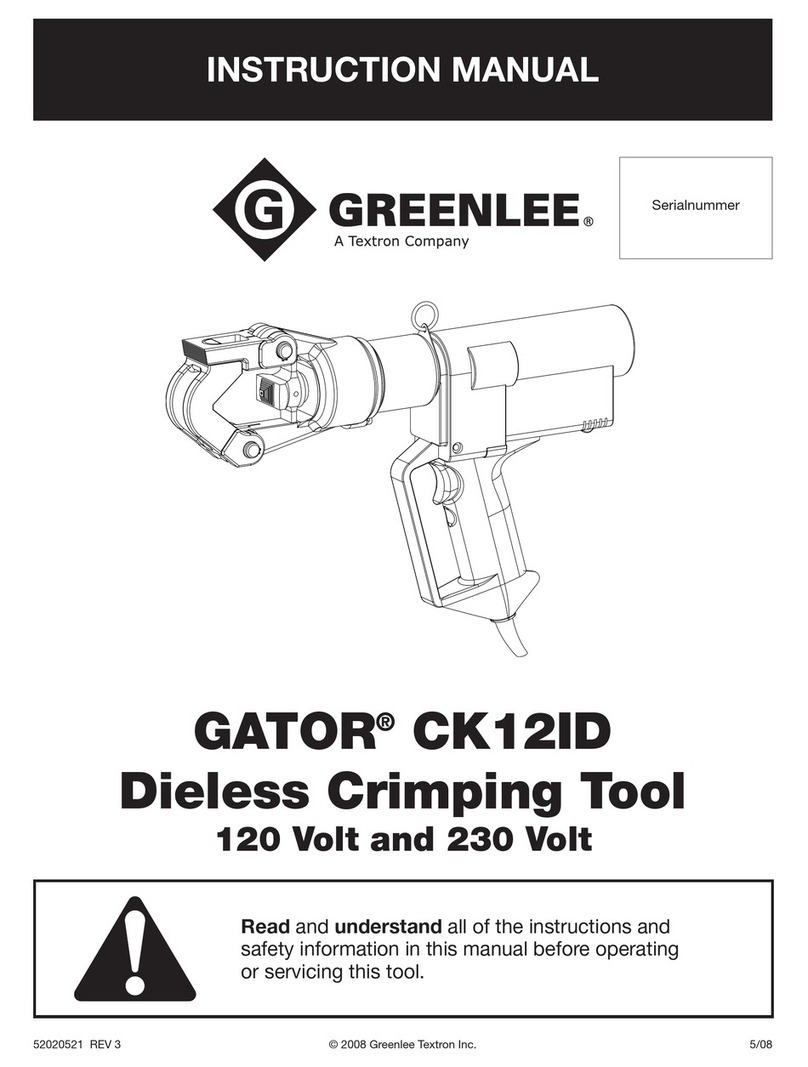 Greenlee GATOR CK12ID instruction manual