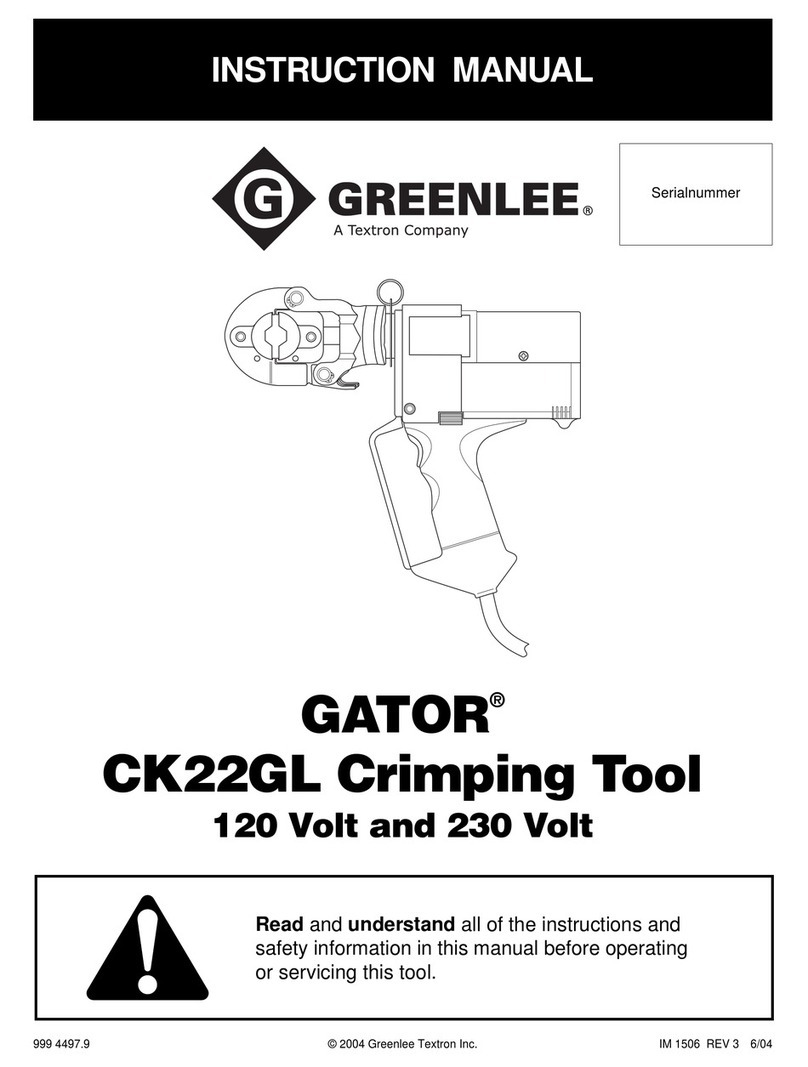 Greenlee GATOR CK22GL instruction manual