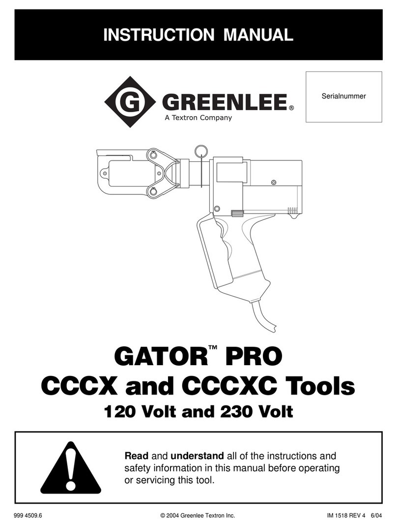 Greenlee CCCX User manual