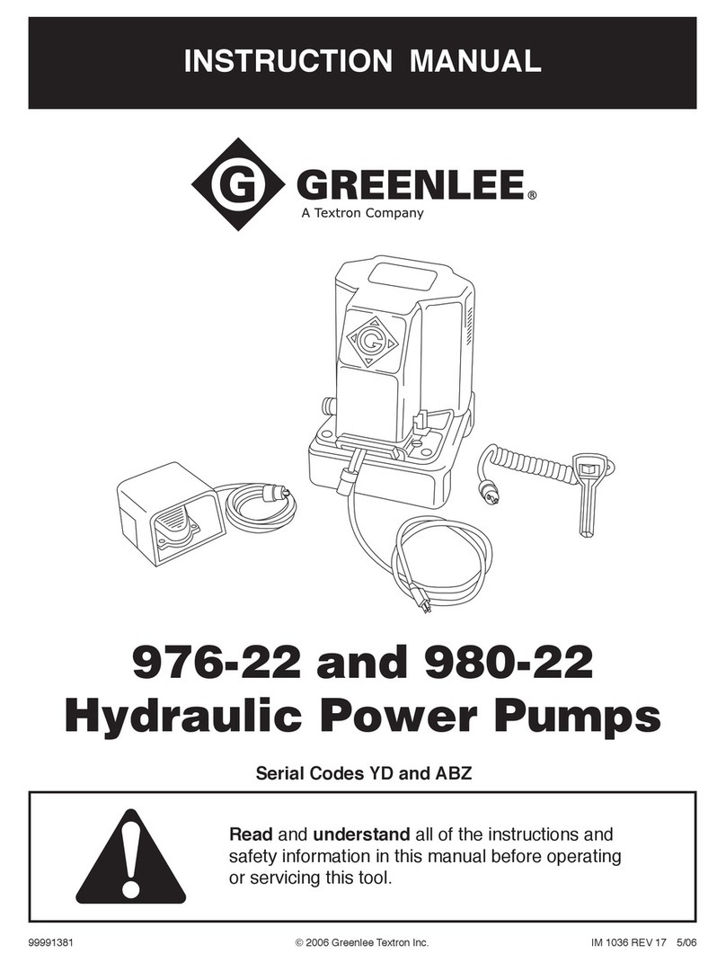 Greenlee 976-22 instruction manual
