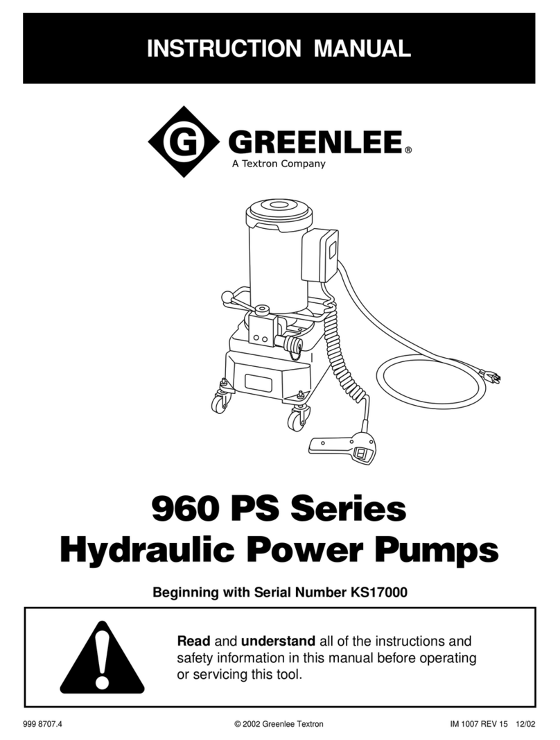 Greenlee 960-PS User manual