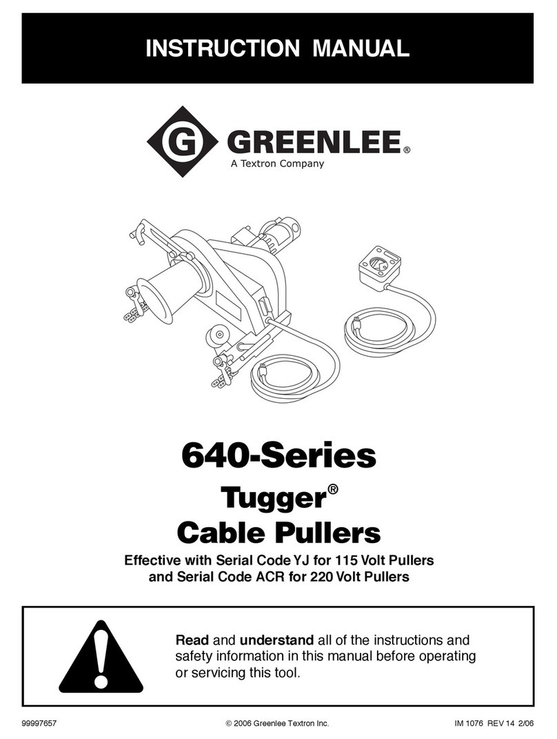 Greenlee Tugger 640 instruction manual