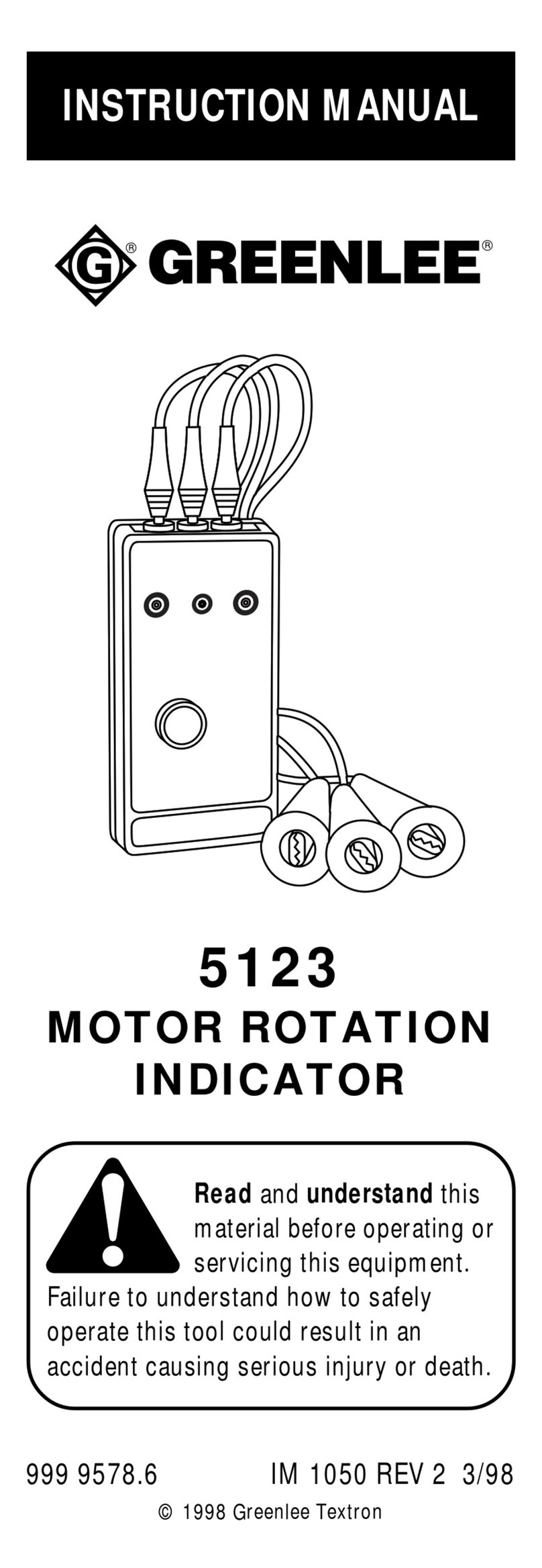 Greenlee 5123 instruction manual