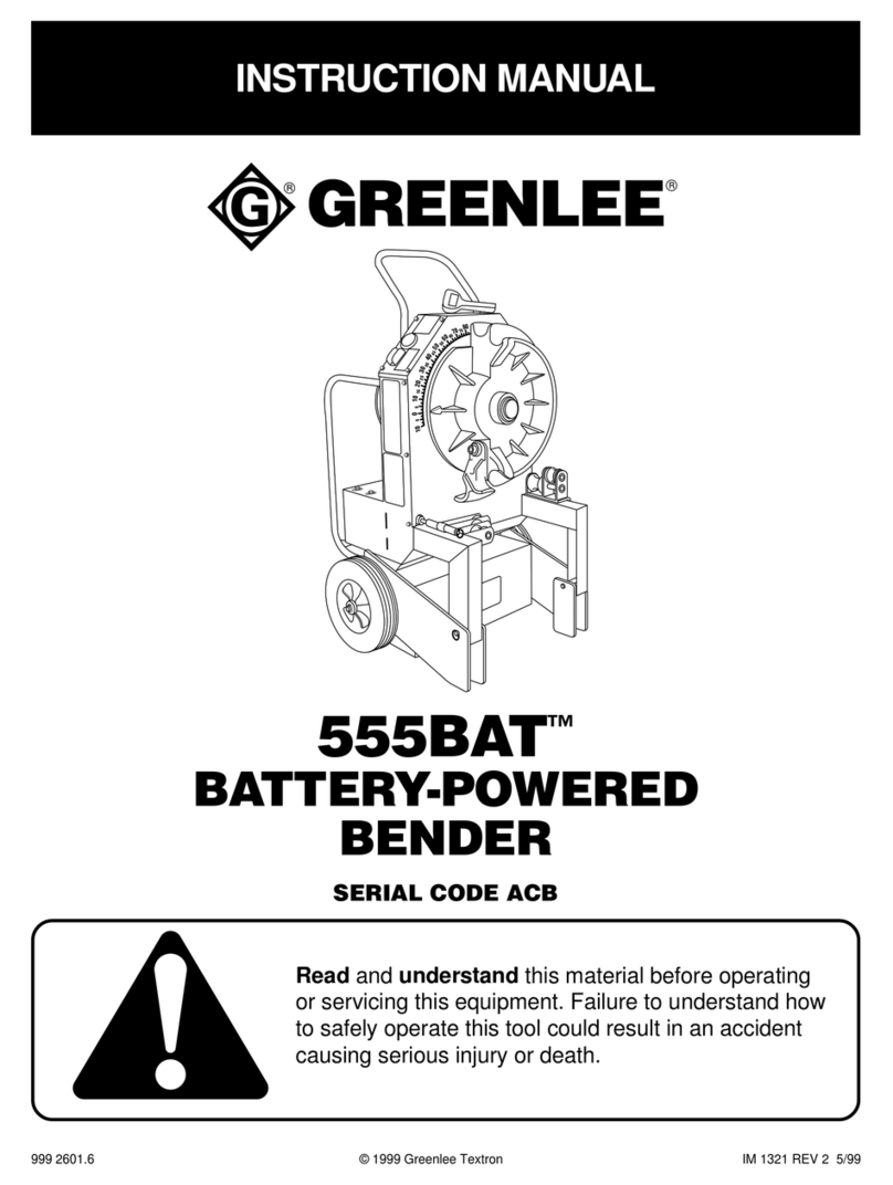 Greenlee 555BAT instruction manual