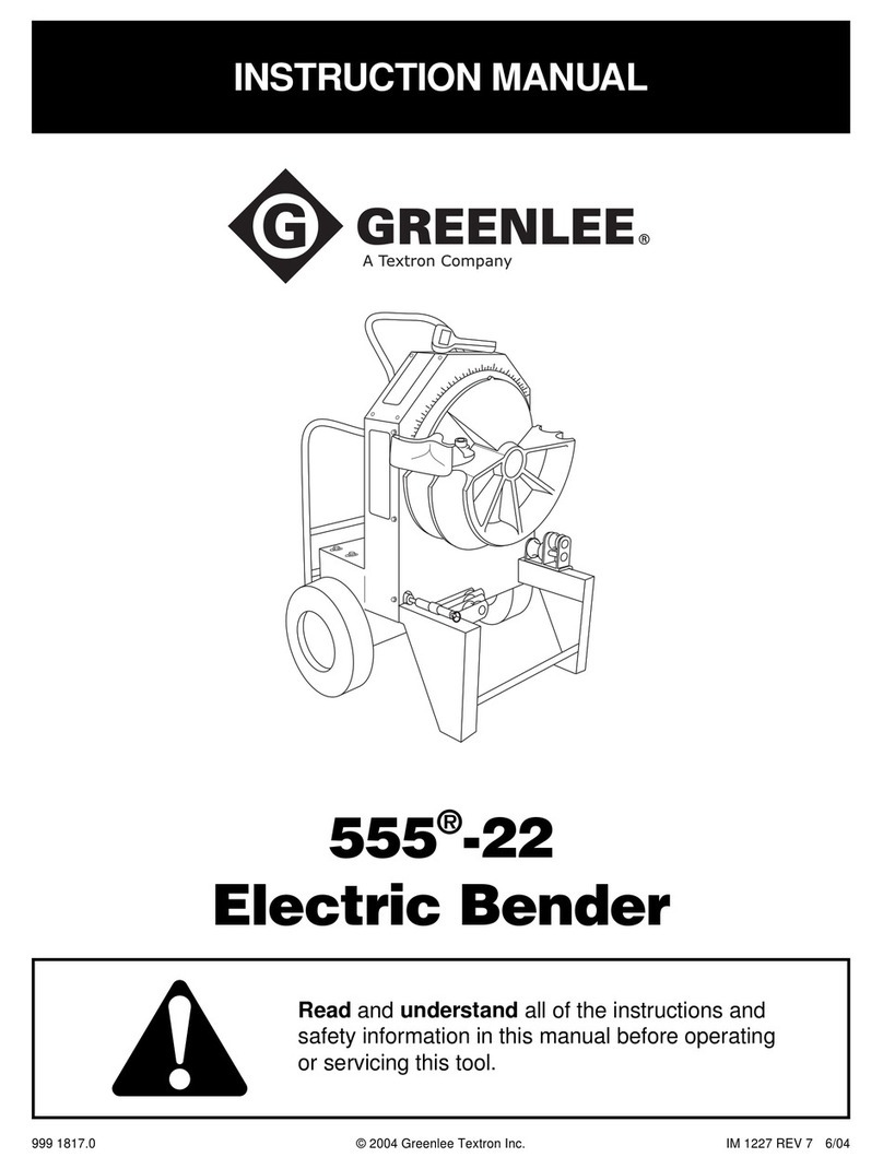 Greenlee 555-22 instruction manual