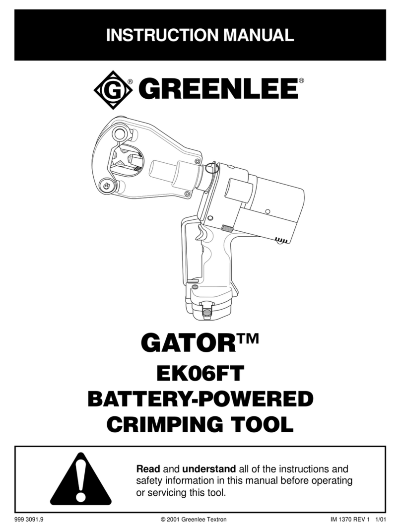 Greenlee GATOR EK06FT User manual Greenlee GATOR EK06FT User manual