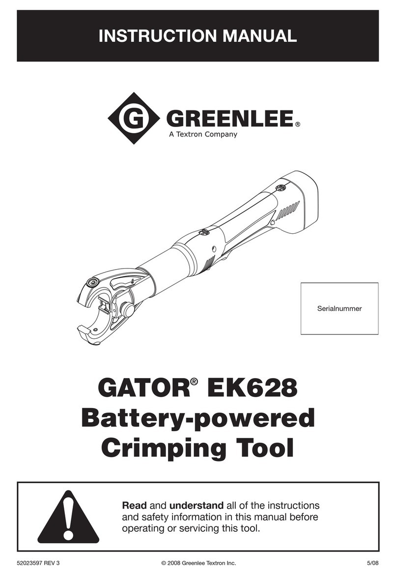 Greenlee GATOR EK628 instruction manual