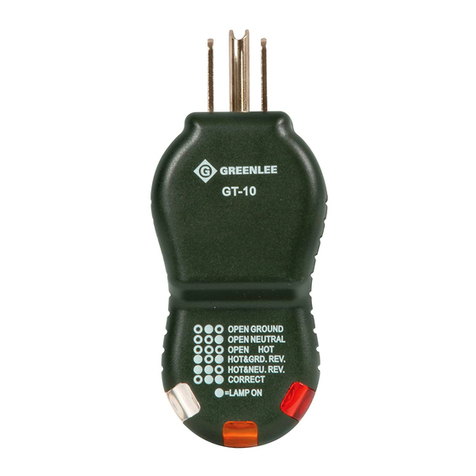 Greenlee GT-10 Manual