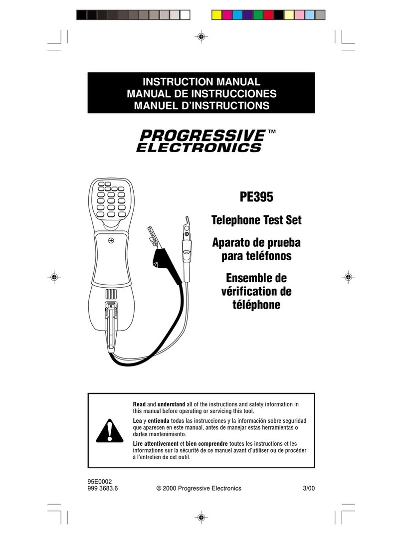 Progressive Electronics PE395 instruction manual