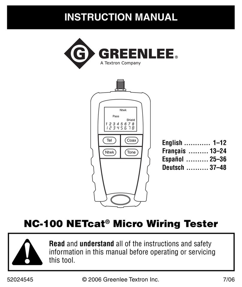 Greenlee NETcat NC-100 instruction manual