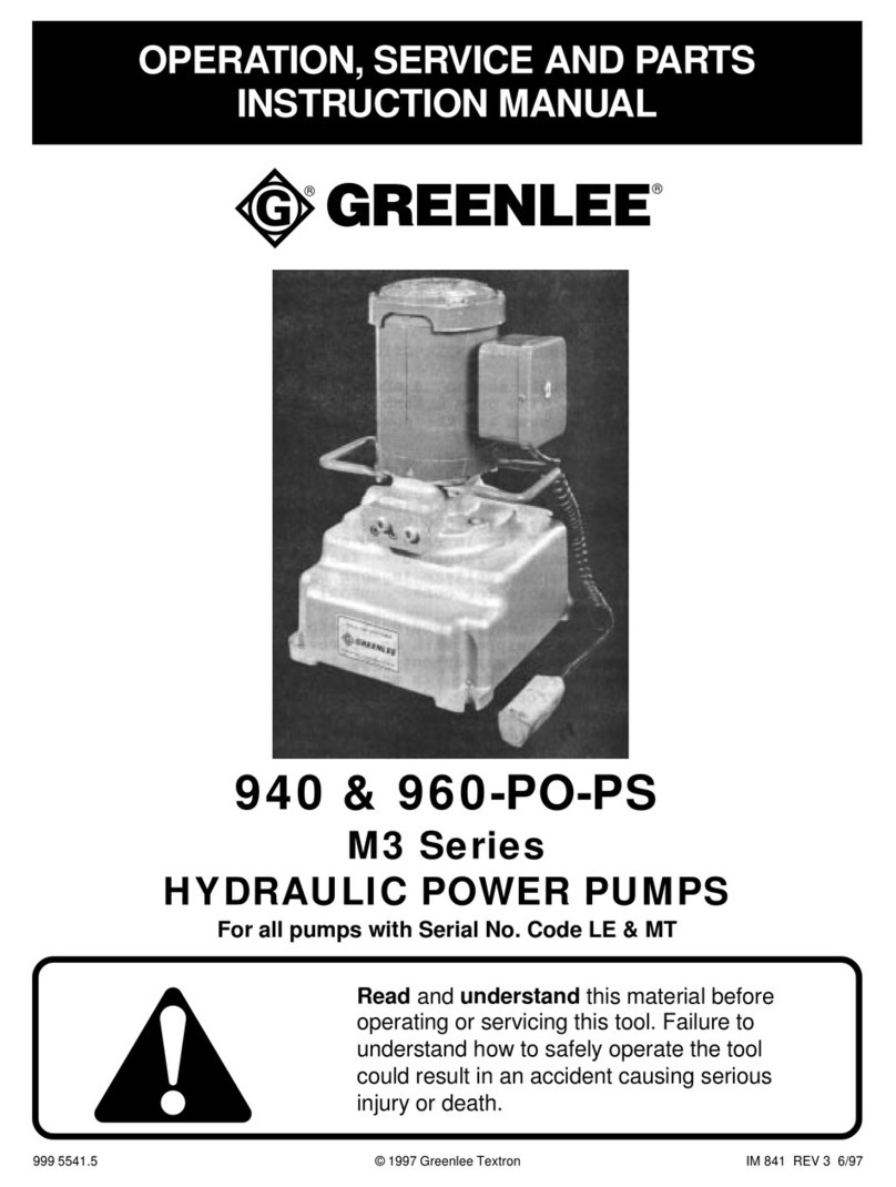 Greenlee 940 instruction manual