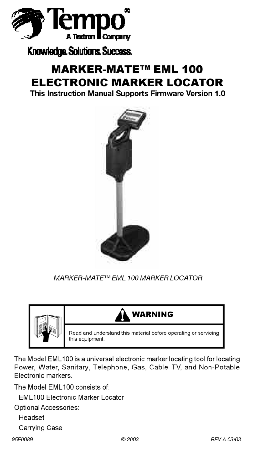 Textron Tempo Marker-Mate EML 100 User manual