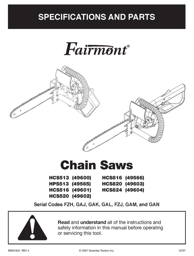 Greenlee Fairmont HCS513 User manual