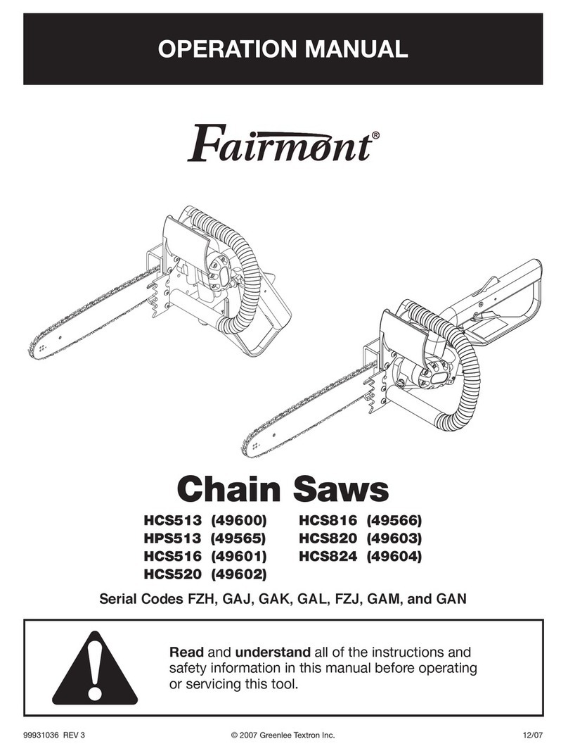 Greenlee Fairmont HCS513 User manual