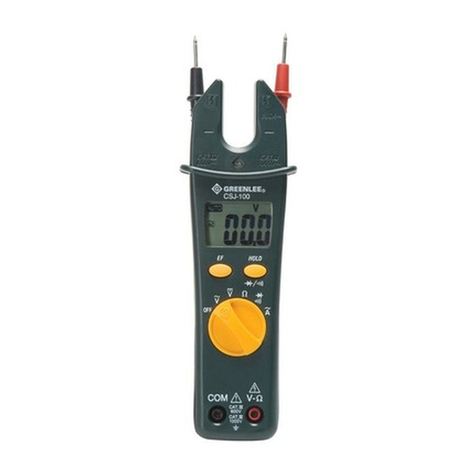 Greenlee CSJ-100 User manual