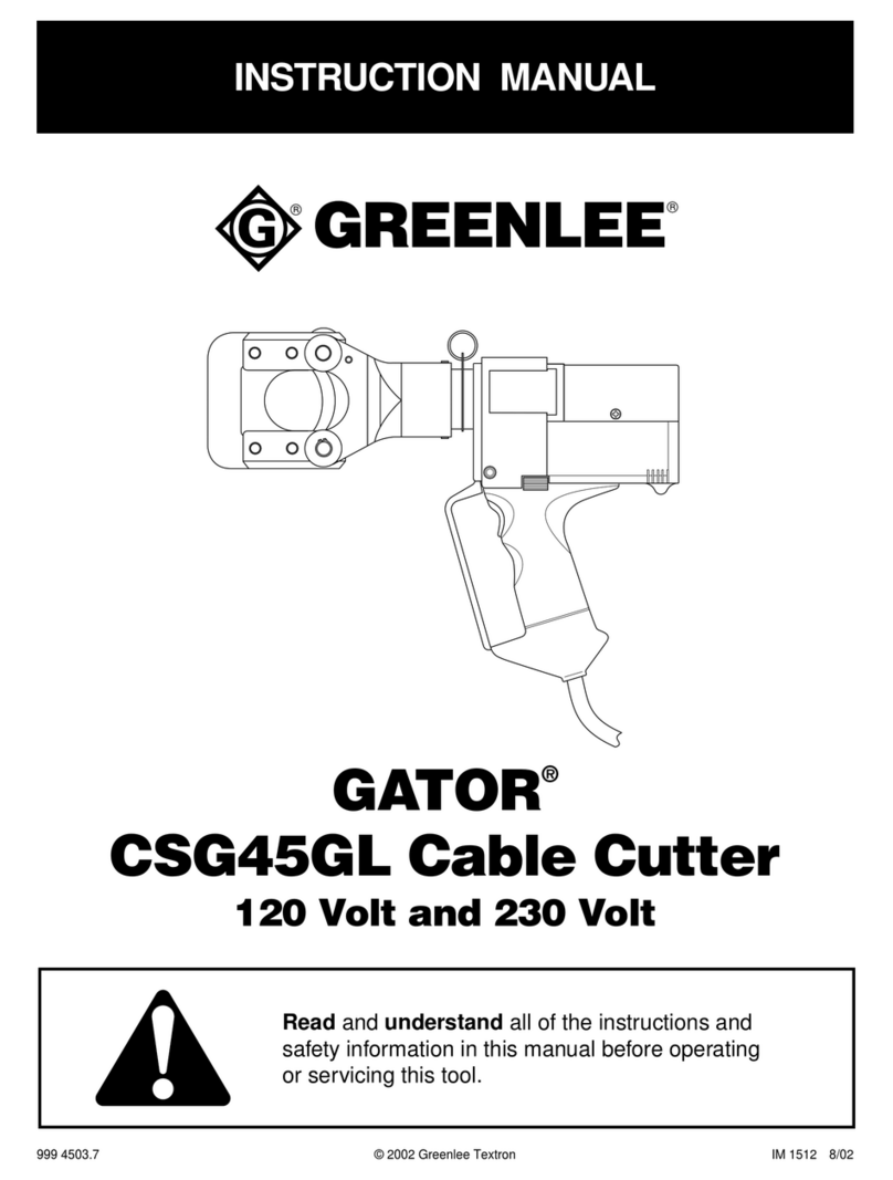 Greenlee GATOR CSG45GL User manual