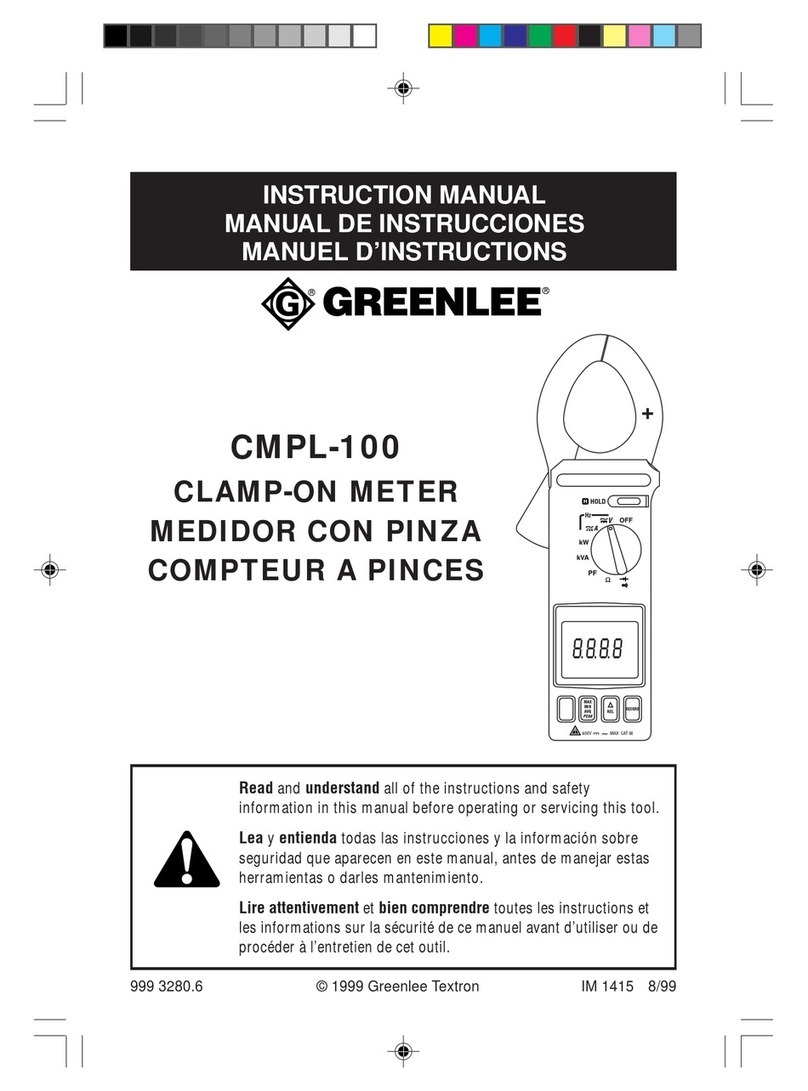 Greenlee CMPL-100 User manual