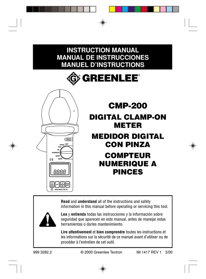 Greenlee CMP-200 instruction manual