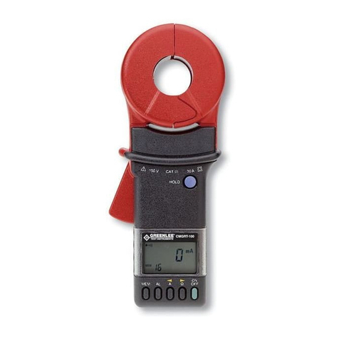 Greenlee CMGRT-100 User manual