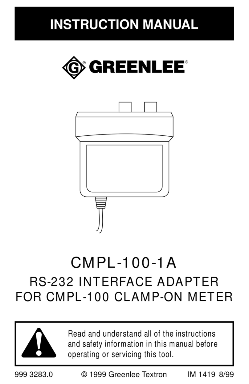Greenlee CMPL-100-1A instruction manual