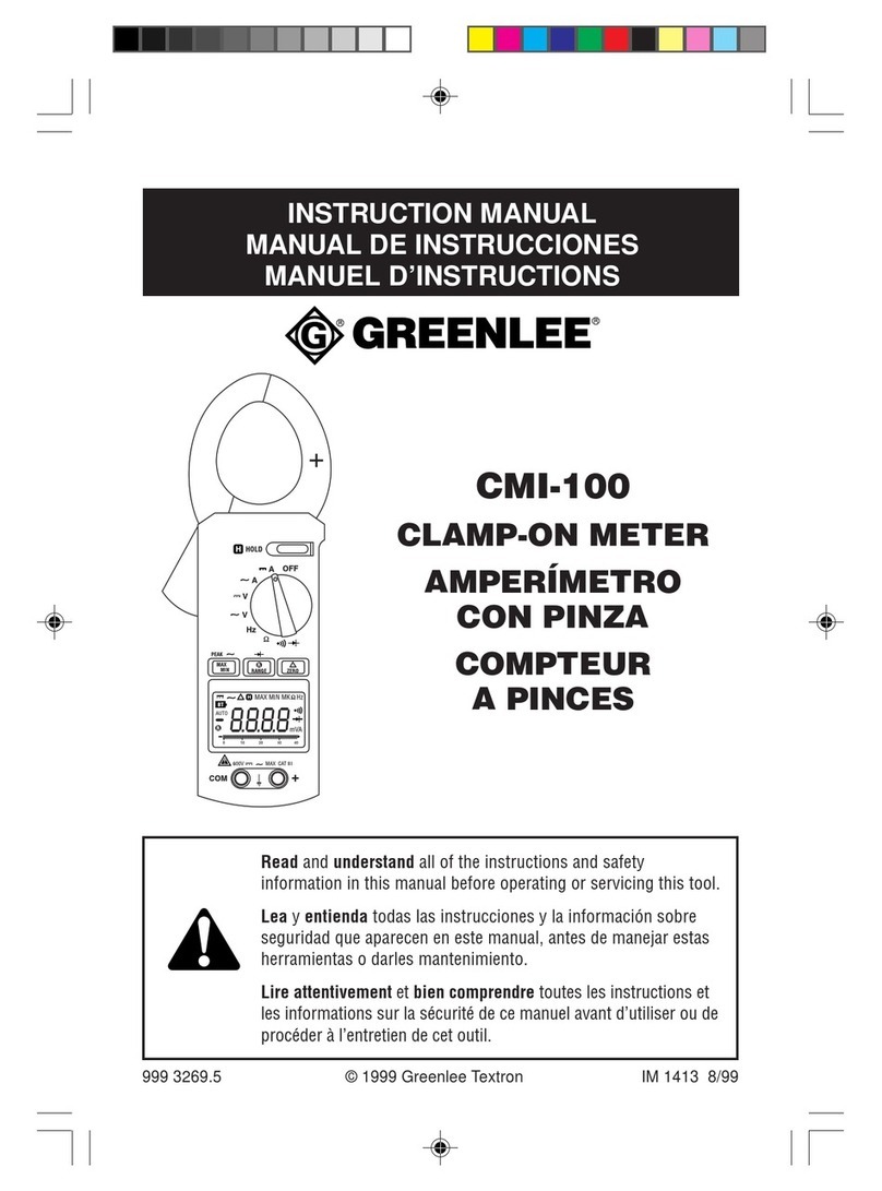 Greenlee CMI-100 User manual