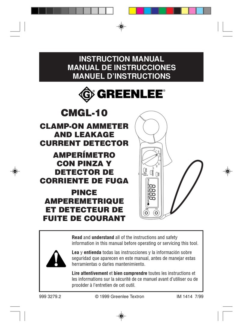 Greenlee CMGL-10 User manual