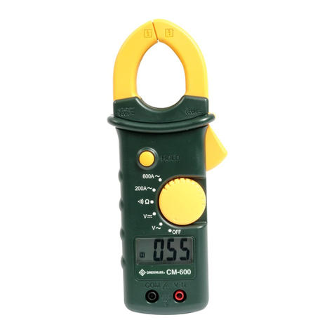 Greenlee CM-600 instruction manual