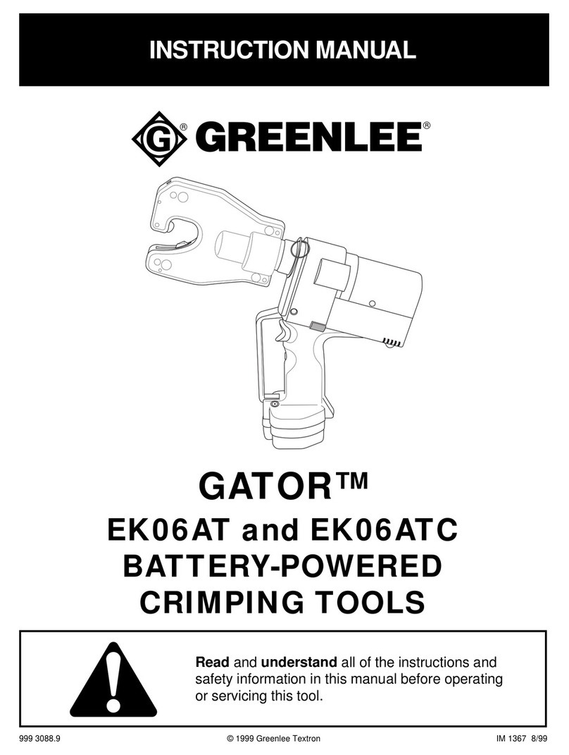 Greenlee GATOR EK06AT User manual Greenlee GATOR EK06AT User manual