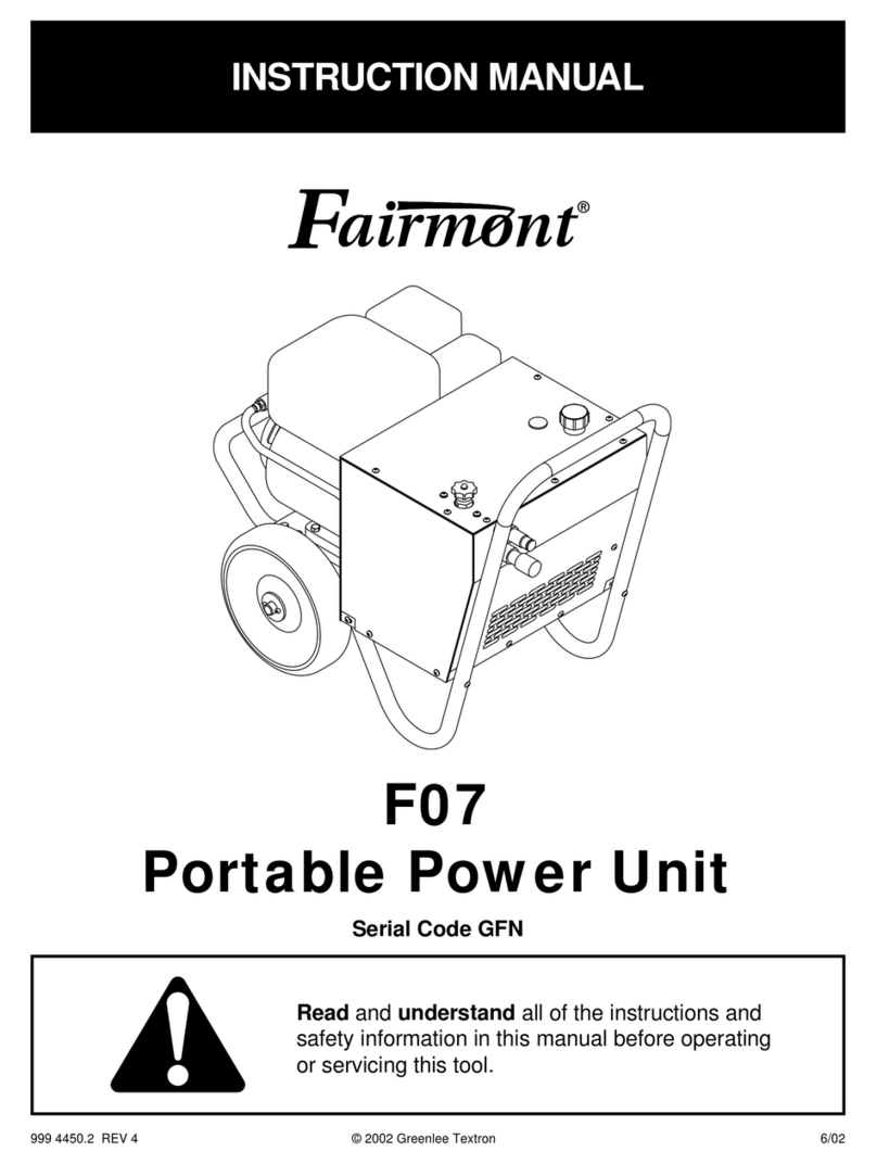 Greenlee Fairmont F07 instruction manual