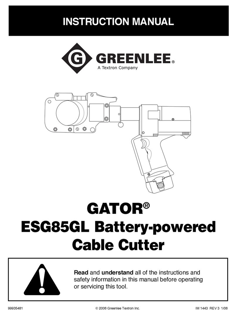 Greenlee GATOR ESG85GL User manual