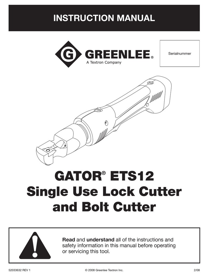 Greenlee GATOR ETS12 User manual