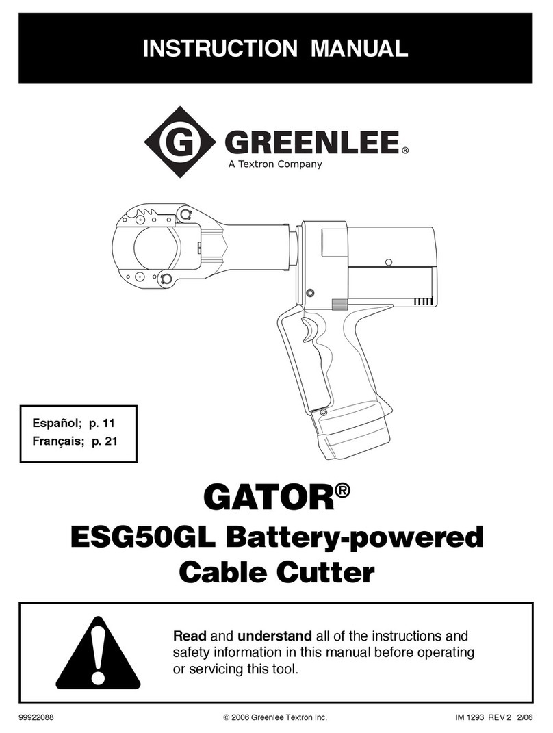Greenlee GATOR ESG50GL instruction manual