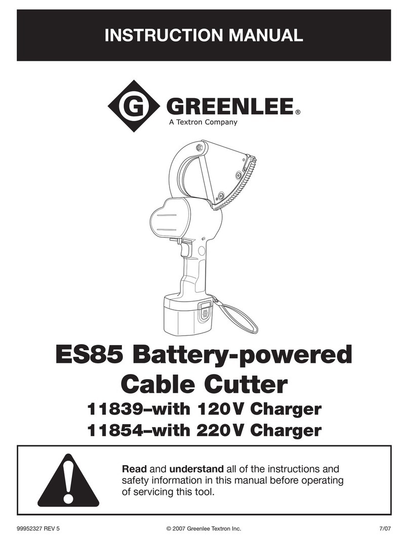 Greenlee ES85 instruction manual
