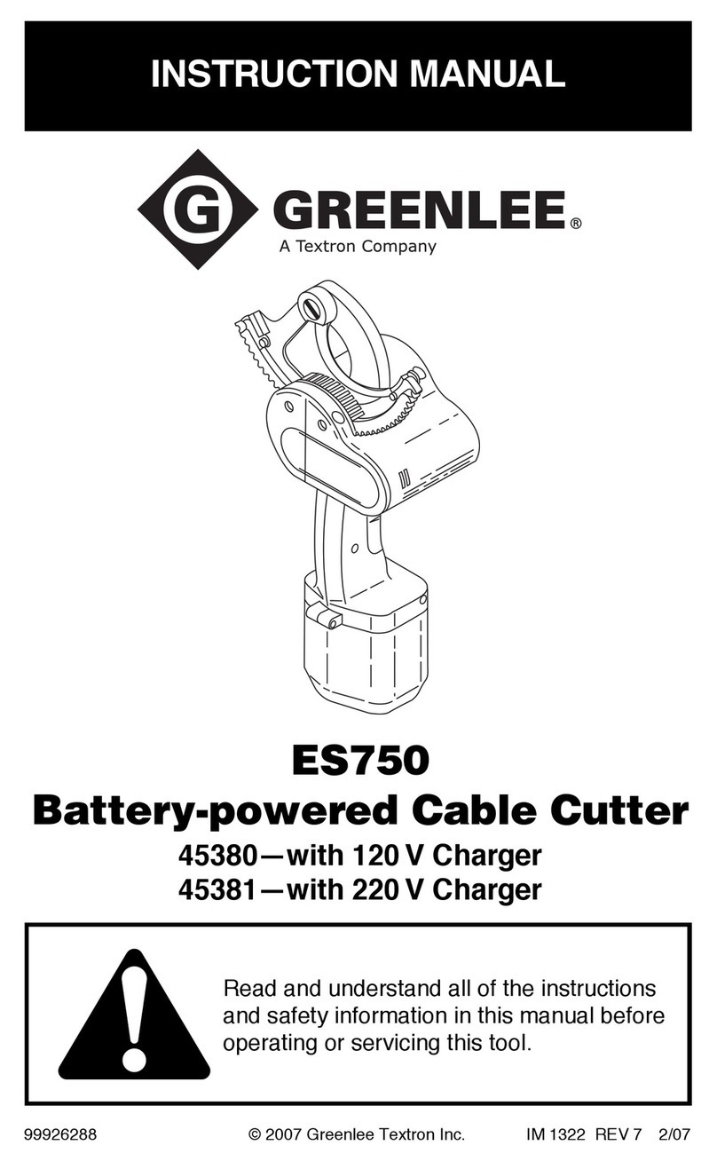 Greenlee ES750 User manual