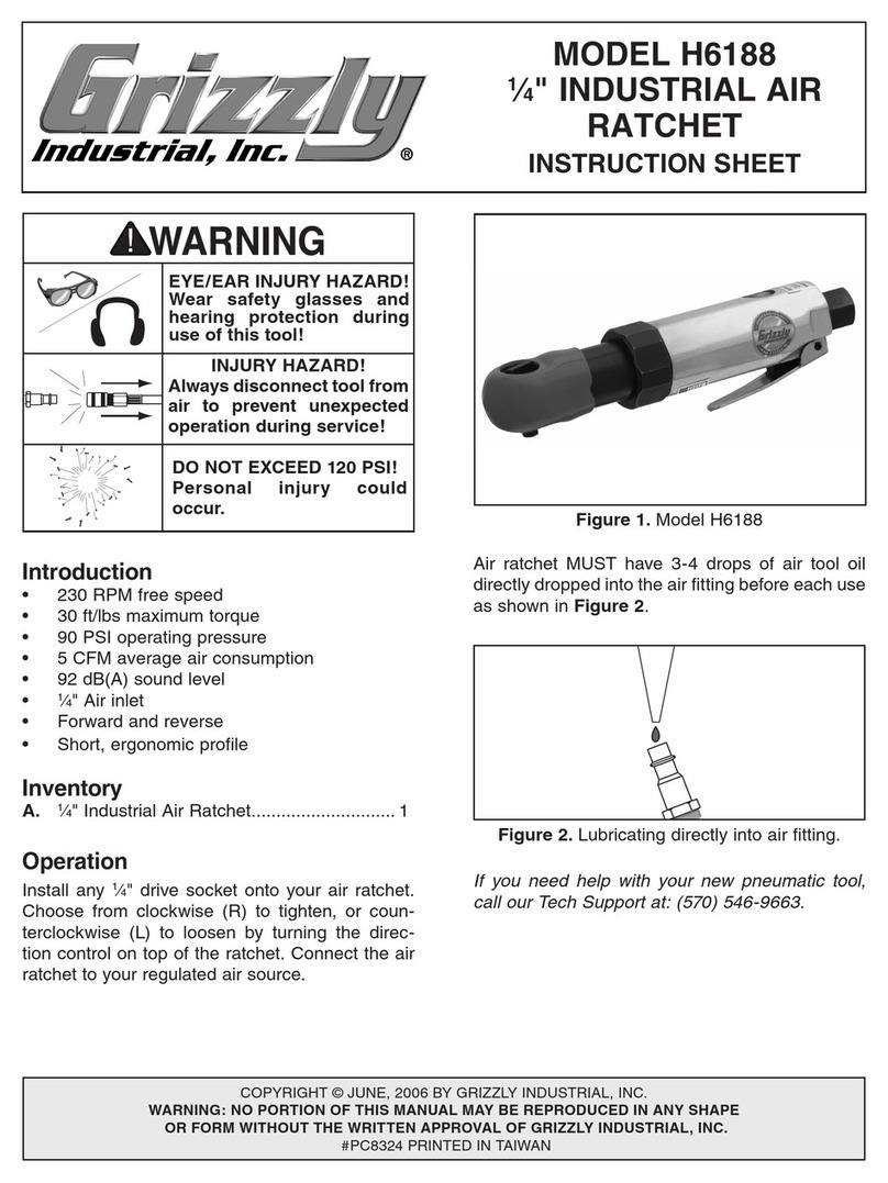 Grizzly H6188 instruction sheet