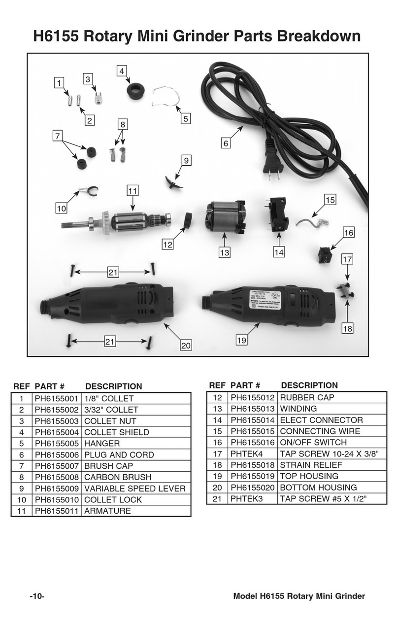 Grizzly H6155 Parts Breakdown