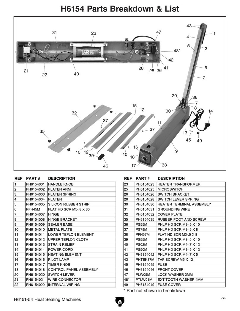Grizzly H6154 Parts Breakdown
