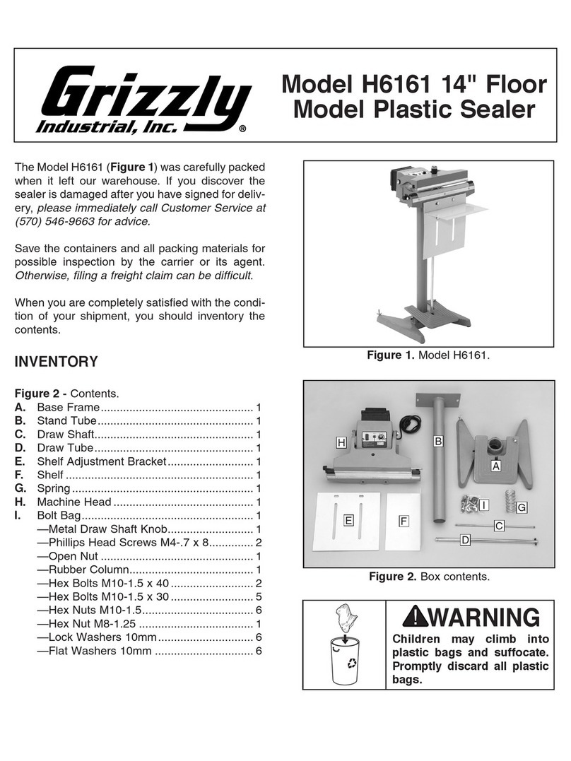 Grizzly H6161 User manual