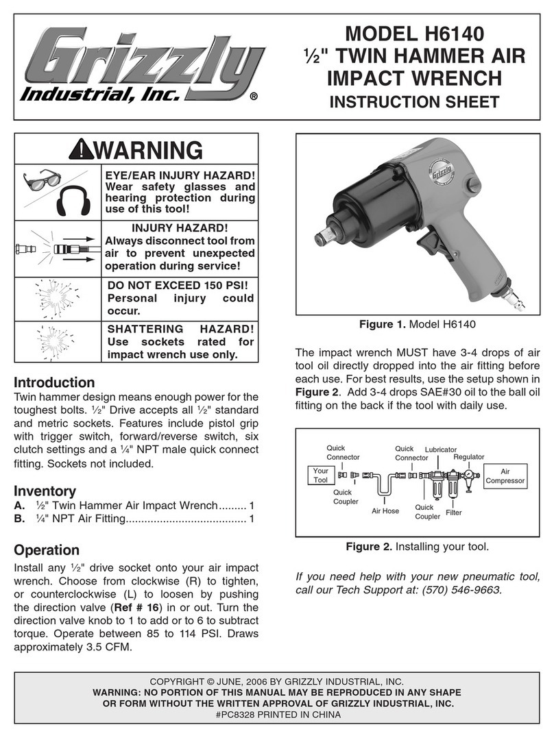 Grizzly H6140 instruction sheet