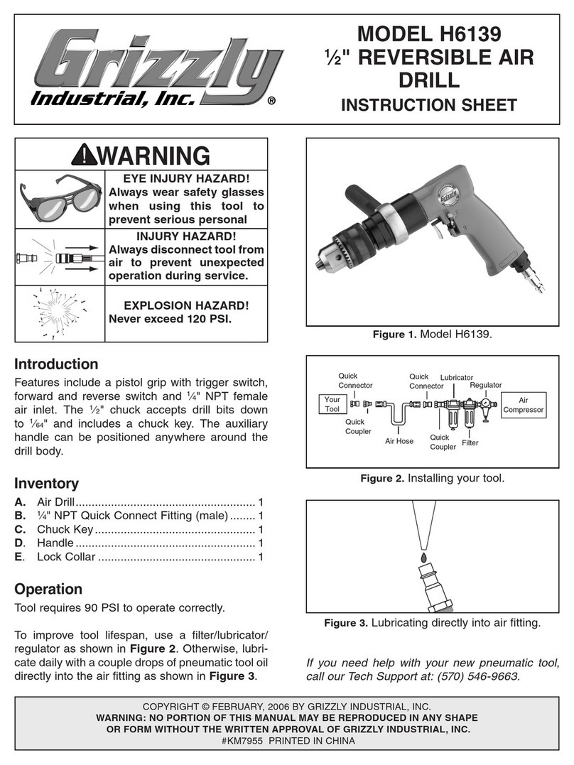 Grizzly H6139 instruction sheet