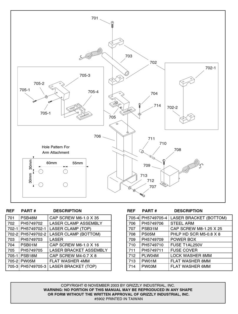 Grizzly H5749 Specifications